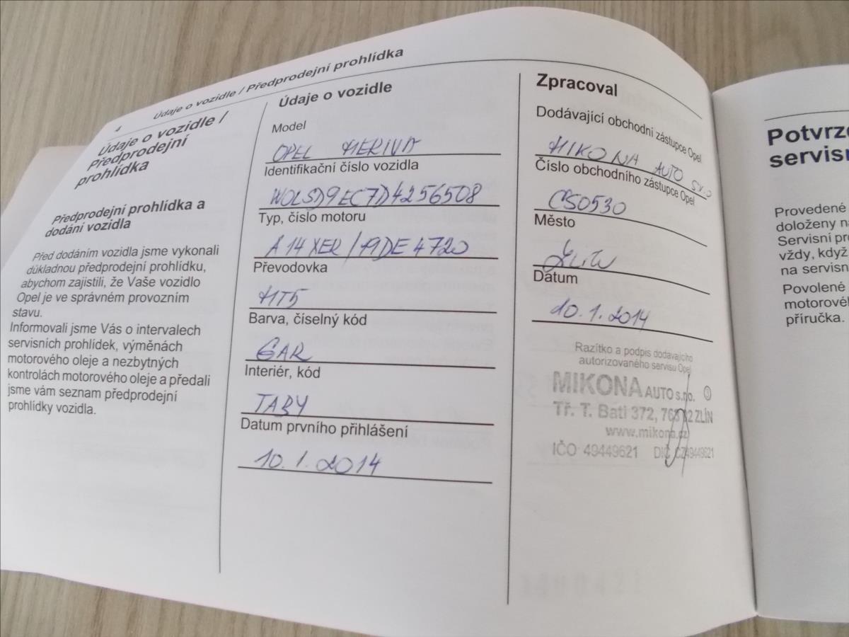 Opel Meriva 1,4 16V COSMO 74KW ČR PĚKNÉ - foto 30