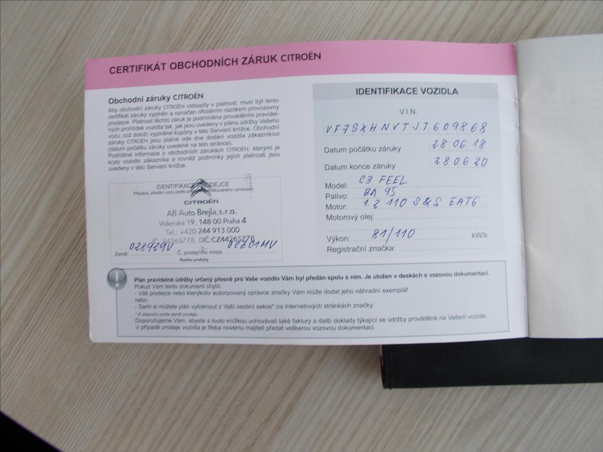 Citroën C3 1,2 PT AUTOMAT ČR NOVÉ ROZVODY+OLEJOVÝ SERVIS - foto 33