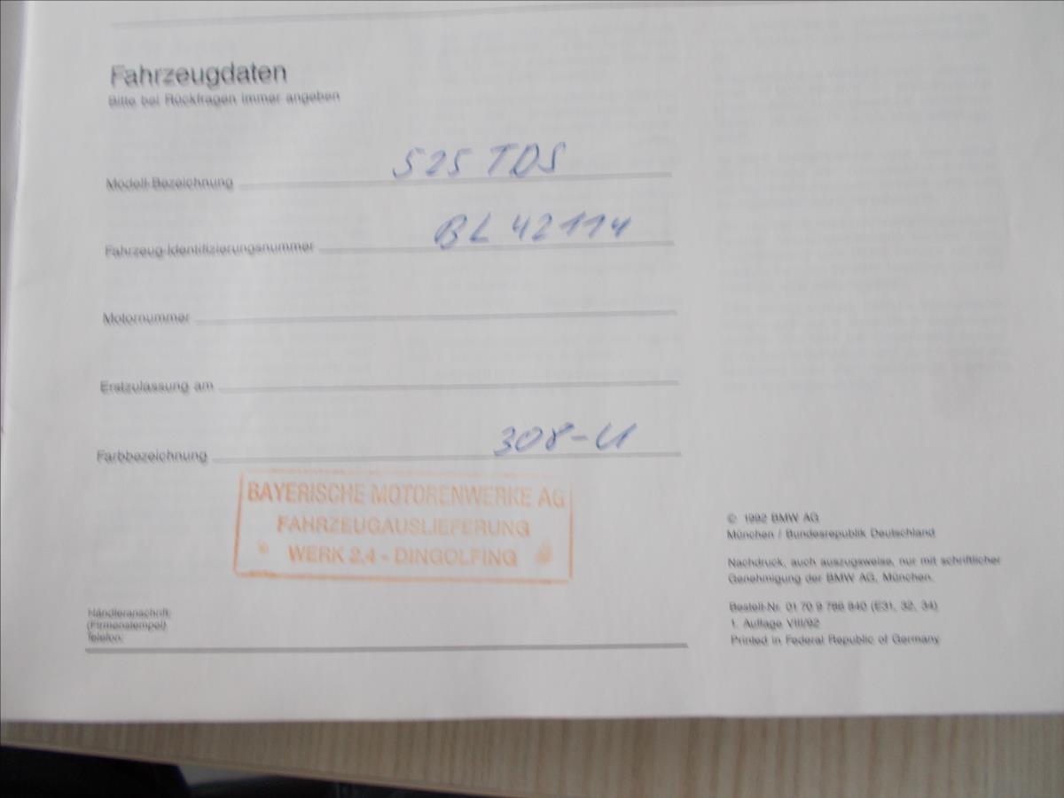 BMW Řada 5 2,5 TDS TZ ULOŽENO od roku 2012 - foto 31