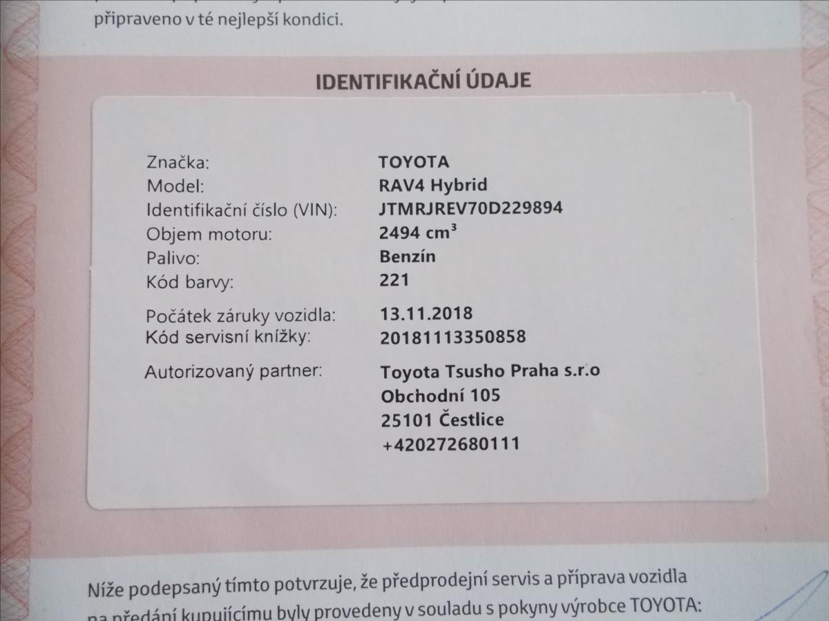 Toyota RAV4 2,5 AT HYBRID 4x4 ČR DPH 119500 KM - foto 39