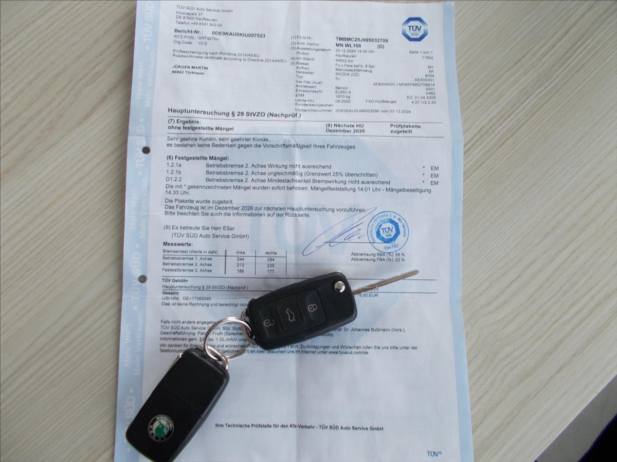 Škoda Roomster 1,4 16V 98700 KM KLIMA NOVÁ STK - foto 28